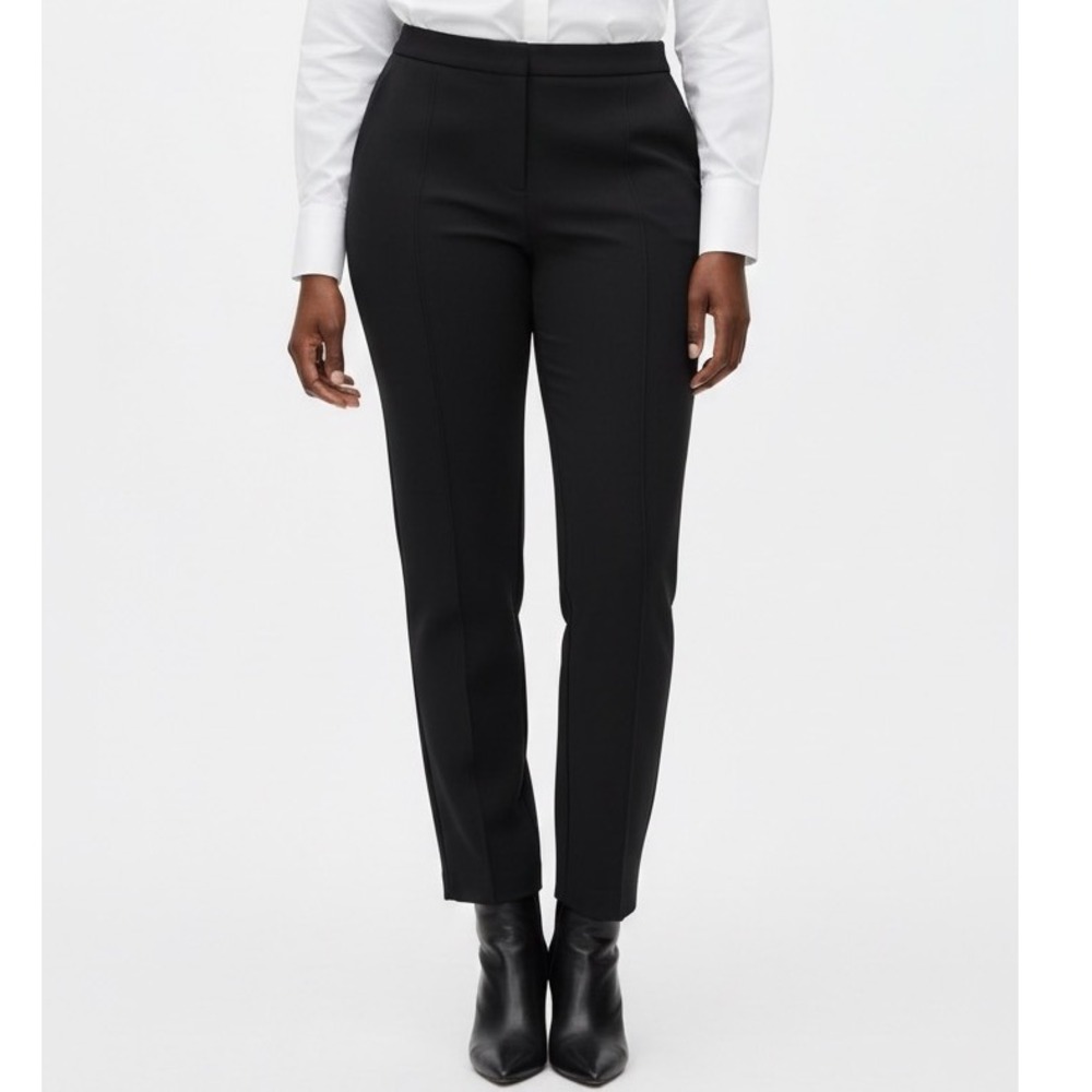 Eloquii NWT Black Straight Leg‎ Ankle Length Work Pants 26R Heavy Rayon Blend